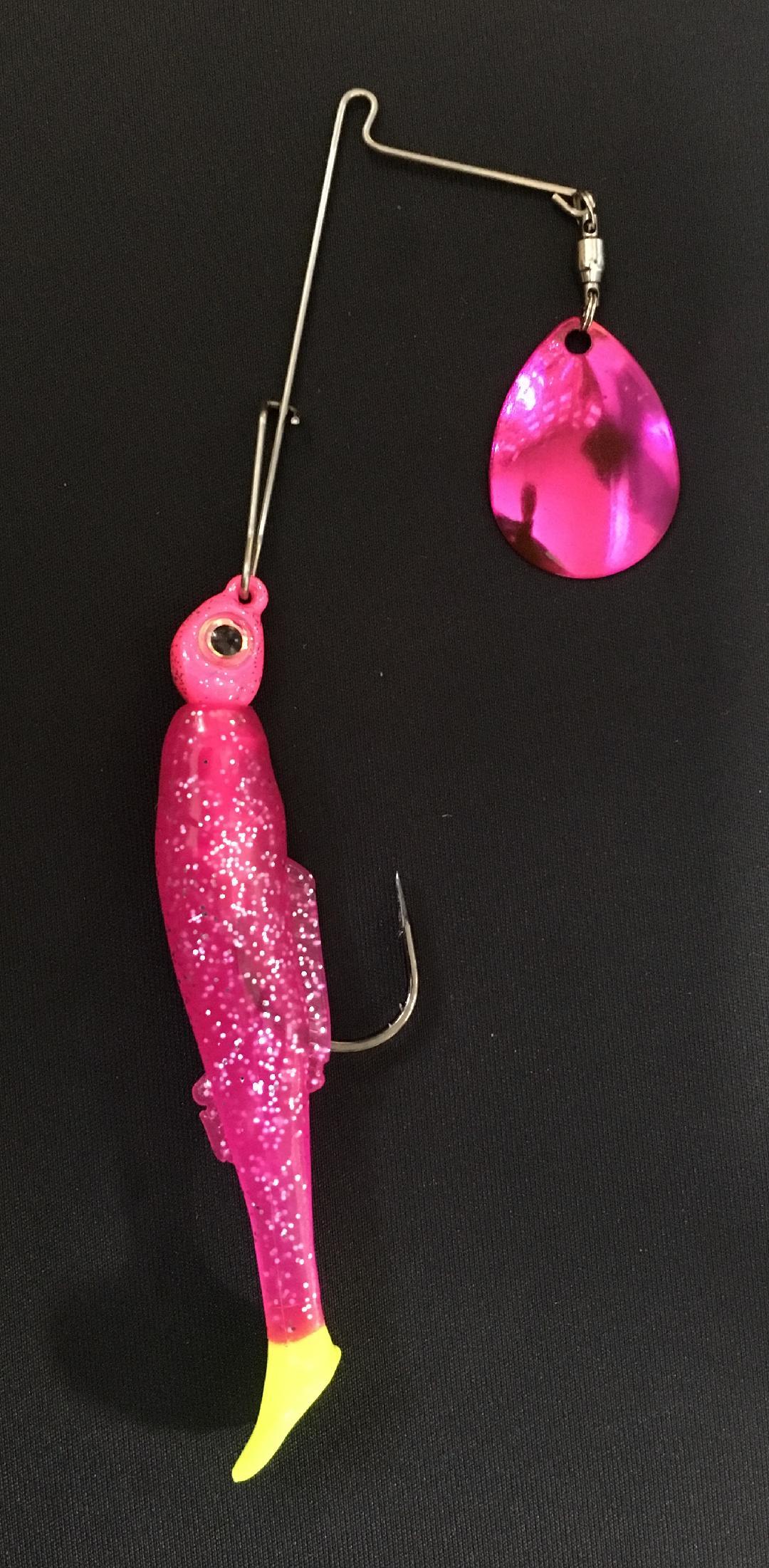 1/4 oz Hot Pink Chartreuse Tail